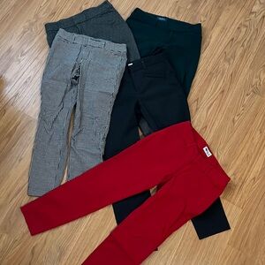 5 pairs of Old Navy work pants